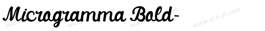 Microgramma Bold字体转换 Microgramma Bold字体转换